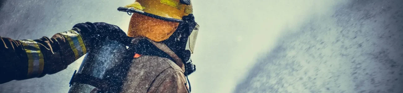 Firefighter Michigan Building Fire